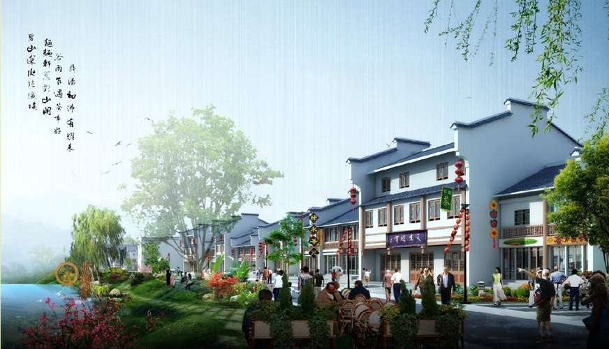 李家寨龍泉新型農(nóng)村社區(qū)沿河路